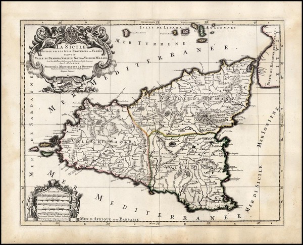 60-Europe, Italy and Balearic Islands Map By Alexis-Hubert Jaillot