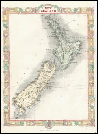 80-Australia & Oceania and New Zealand Map By John Rapkin