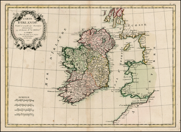 96-Ireland Map By Jean Lattré