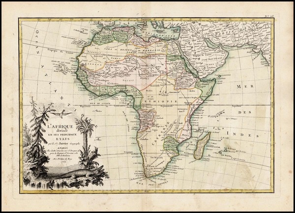 22-Africa and Africa Map By Jean Janvier