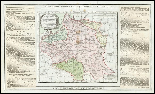 34-Poland and Baltic Countries Map By Louis Brion de la Tour