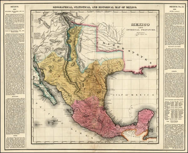 82-Texas, Southwest, Rocky Mountains, Mexico and Baja California Map By Henry Charles Carey  &