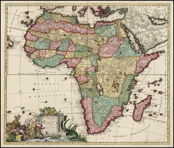 92-Africa and Africa Map By Carel Allard