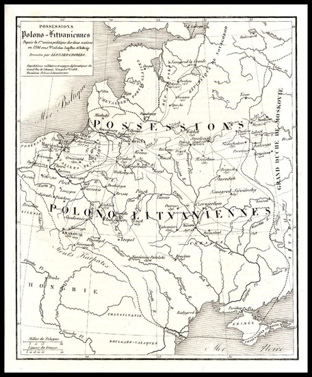 22-Europe, Poland, Russia and Baltic Countries Map By Leonard Chodzko