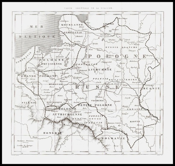 21-Europe, Poland, Russia and Baltic Countries Map By Leonard Chodzko