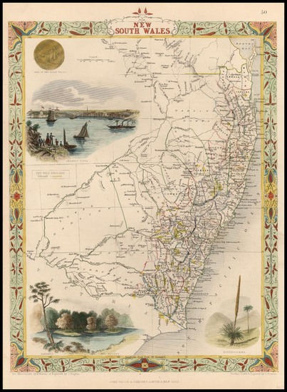 76-Australia & Oceania and Australia Map By John Tallis