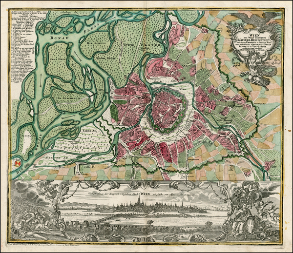 19-Austria Map By Matthaus Seutter