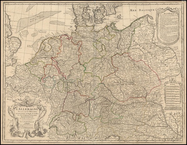 62-Europe, Netherlands, Poland, Baltic Countries and Germany Map By Guillaume De L'Isle