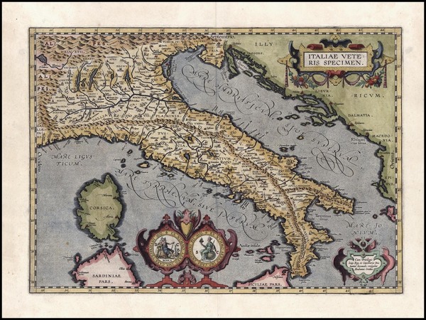 94-Europe and Italy Map By Abraham Ortelius