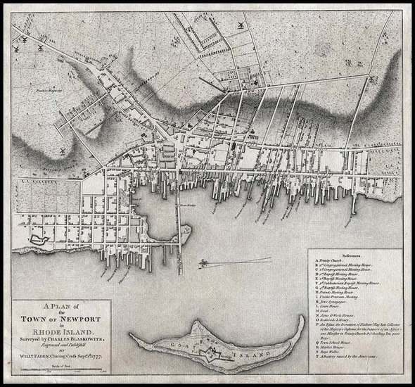 59-New England Map By William Faden