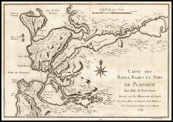 17-Canada Map By Jacques Nicolas Bellin