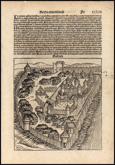 24-Europe and Hungary Map By Hartmann Schedel