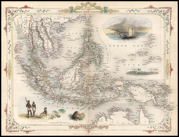 3-Asia, Southeast Asia and Philippines Map By John Tallis