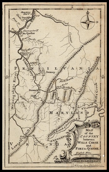 49-Mid-Atlantic and Midwest Map By Gentleman's and London Magazine