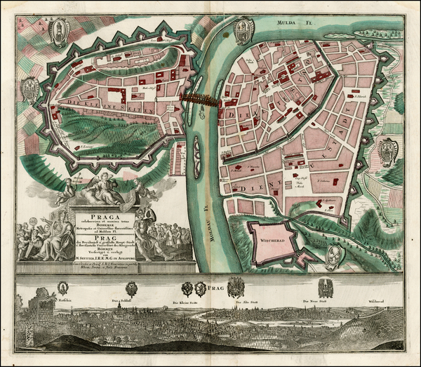 75-Czech Republic & Slovakia Map By Matthaus Seutter