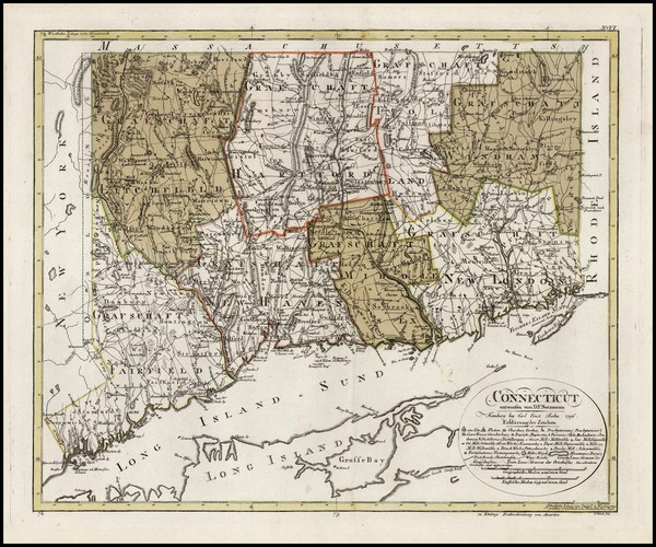 27-New England Map By Daniel Friedrich Sotzmann