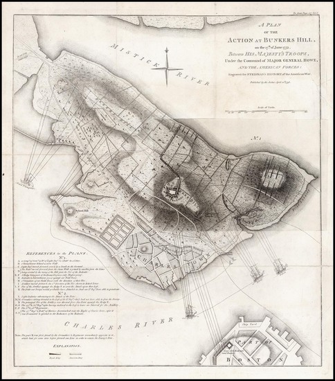 52-New England Map By Charles Stedman / William Faden