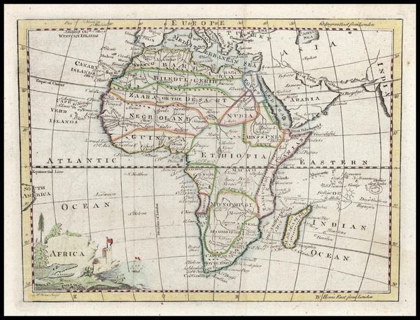 31-Africa and Africa Map By Thomas Jefferys