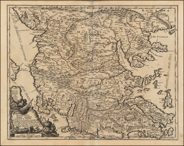 33-Balkans, Turkey and Greece Map By Giacomo Giovanni Rossi - Giacomo Cantelli da Vignola