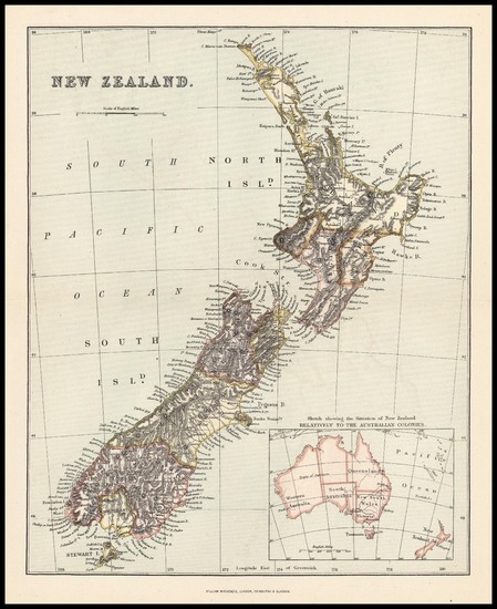 56-Australia & Oceania and New Zealand Map By Alexander MacKenzie