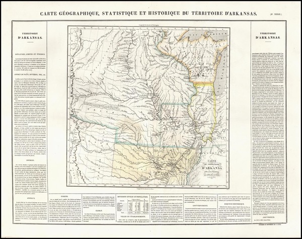 94-Texas, Midwest, Plains, Southwest and Rocky Mountains Map By Jean Alexandre Buchon