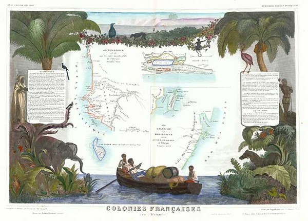 53-Africa and Africa Map By Victor Levasseur