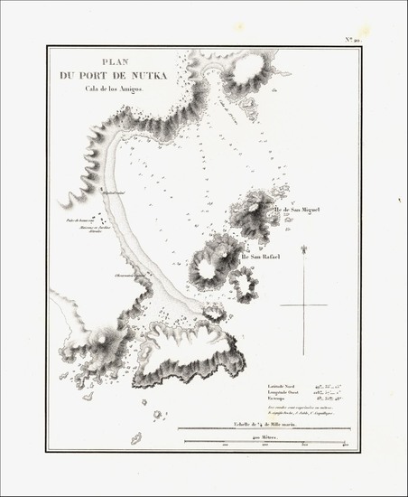 67-Alaska and Canada Map By Eugene Duflot De Mofras