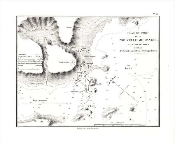 27-Alaska Map By Eugene Duflot De Mofras