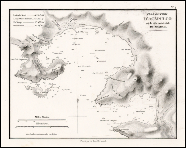 49-Mexico Map By Eugene Duflot De Mofras