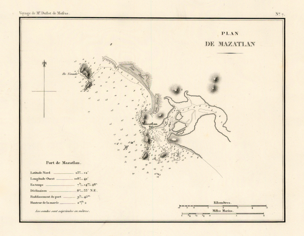 62-Mexico Map By Eugene Duflot De Mofras