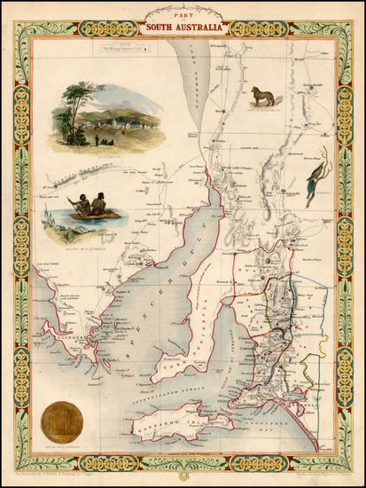 33-Australia & Oceania and Australia Map By John Tallis