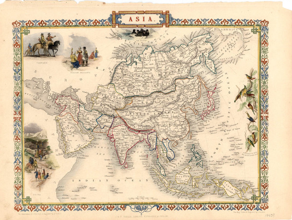 18-Asia and Asia Map By John Tallis