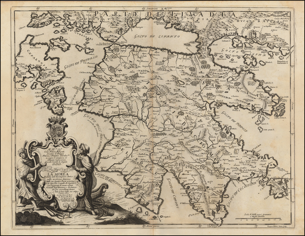 47-Balearic Islands and Greece Map By Giacomo Giovanni Rossi - Giacomo Cantelli da Vignola