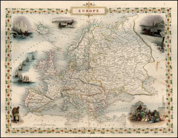 100-Europe and Europe Map By John Tallis