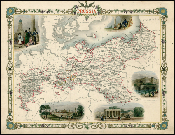 54-Europe, Baltic Countries and Germany Map By John Tallis