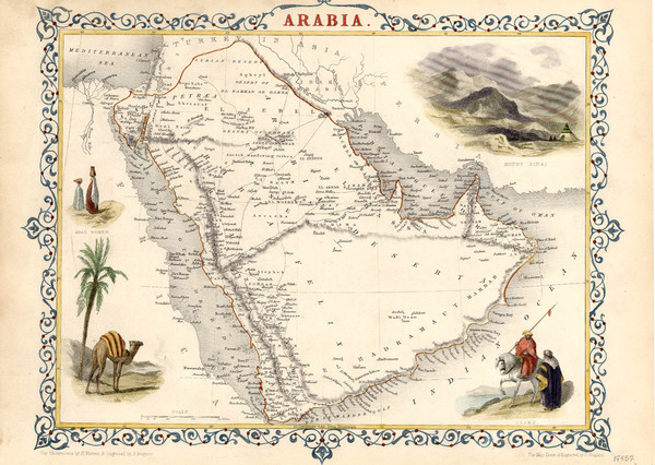 9-Asia and Middle East Map By John Tallis