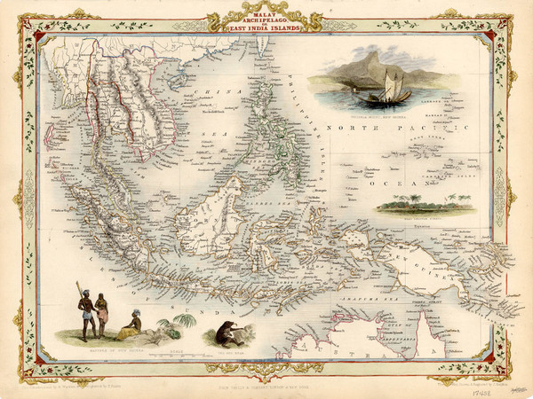81-Asia, Southeast Asia and Philippines Map By John Tallis