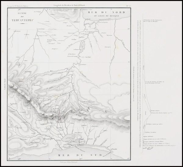 40-Mexico Map By Eugene Duflot De Mofras