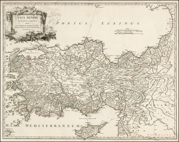 9-Turkey and Turkey & Asia Minor Map By Didier Robert de Vaugondy