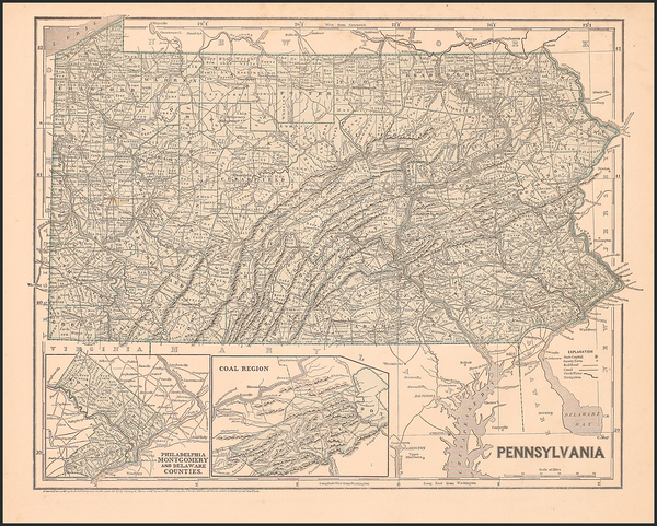 68-Mid-Atlantic Map By Sidney Morse  &  Samuel Breese