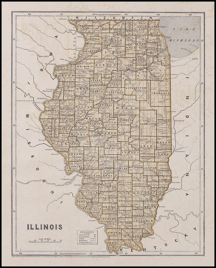 69-Midwest Map By Sidney Morse  &  Samuel Breese