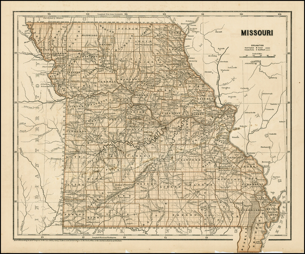 67-Midwest Map By Sidney Morse  &  Breese