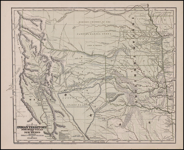 1-Texas, Plains, Southwest and Rocky Mountains Map By Sidney Morse  &  Samuel Breese