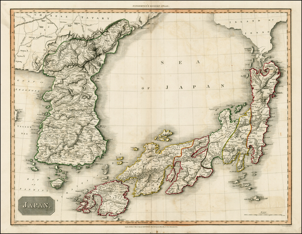 27-Japan and Korea Map By John Pinkerton