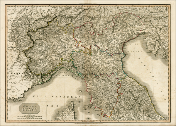 62-Italy Map By John Pinkerton