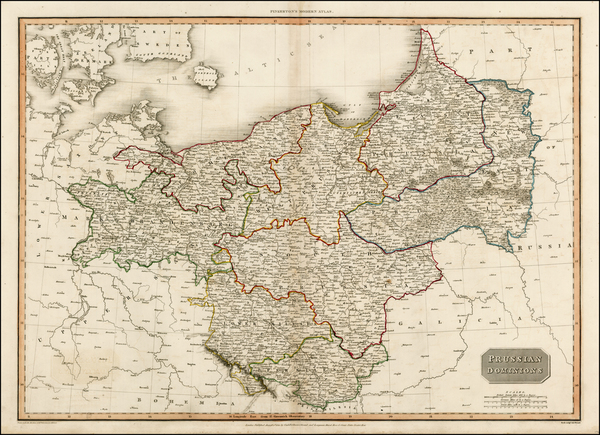 40-Poland, Baltic Countries and Germany Map By John Pinkerton