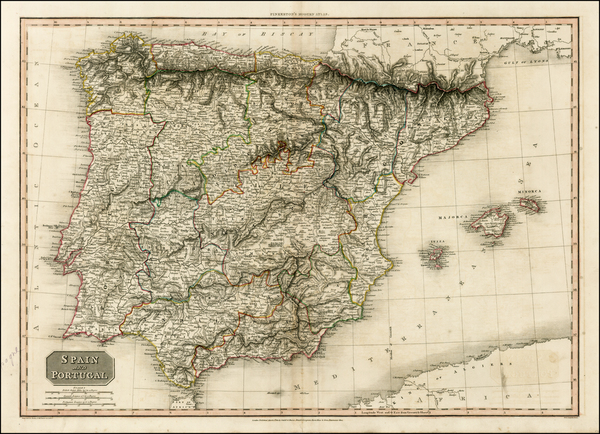 0-Spain and Portugal Map By John Pinkerton