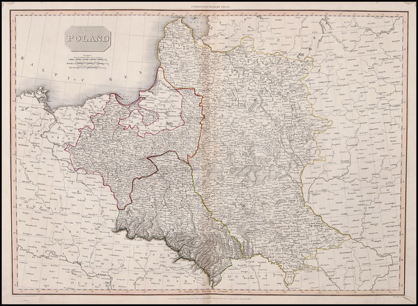 43-Europe and Poland Map By John Pinkerton