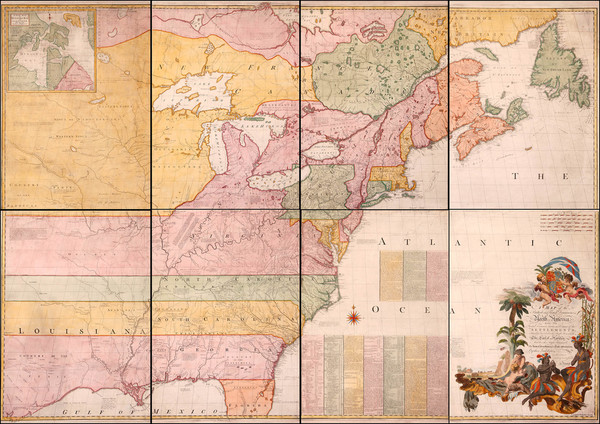 17-New England, Mid-Atlantic, South, Southeast, Texas, Midwest, Plains and North America Map By Jo