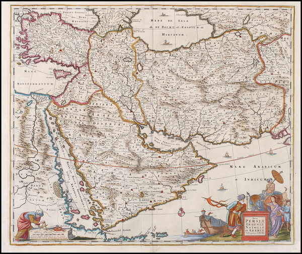 55-Europe, Asia, Central Asia & Caucasus, Middle East and Balearic Islands Map By Frederick De